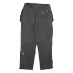 DICKIES Mens Cotton Blend Black Regular Straight Trousers W30 L27 Workwear