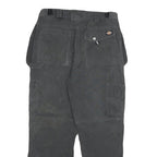 DICKIES Mens Cotton Blend Black Regular Straight Trousers W30 L27 Workwear