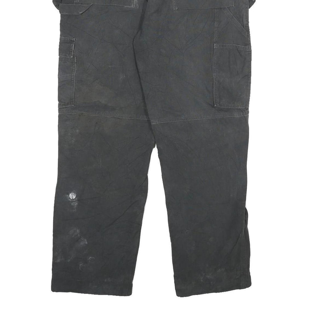 DICKIES Mens Cotton Blend Black Regular Straight Trousers W30 L27 Workwear