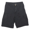 CARHARTT Mens Black Cargo Shorts M W31 Durable Cotton Blend Workwear