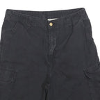 CARHARTT Mens Black Cargo Shorts M W31 Durable Cotton Blend Workwear