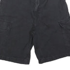 CARHARTT Mens Black Cargo Shorts M W31 Durable Cotton Blend Workwear