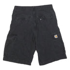 CARHARTT Mens Black Cargo Shorts M W31 Durable Cotton Blend Workwear