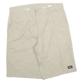 DICKIES Mens Shorts Beige Casual Plain 2XL W34 Durable Cotton Blend