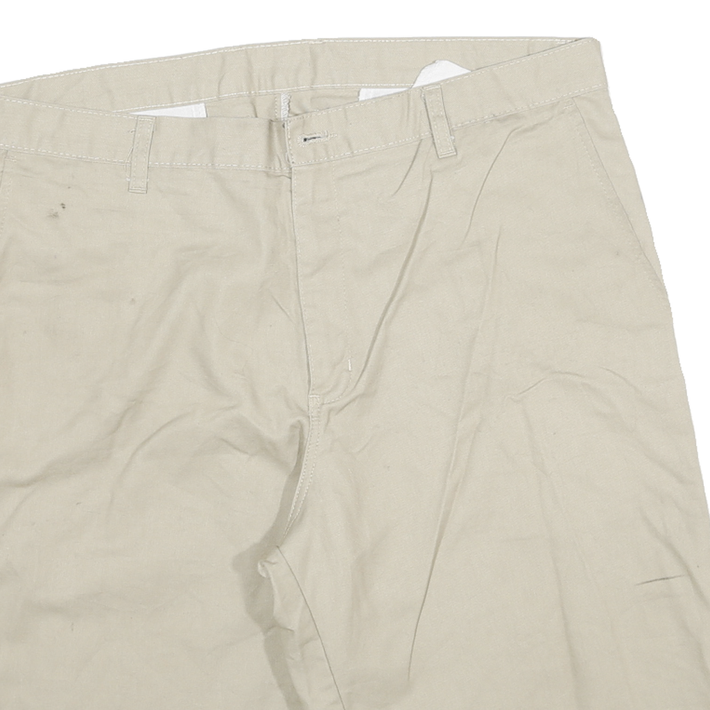 DICKIES Mens Shorts Beige Casual Plain 2XL W34 Durable Cotton Blend