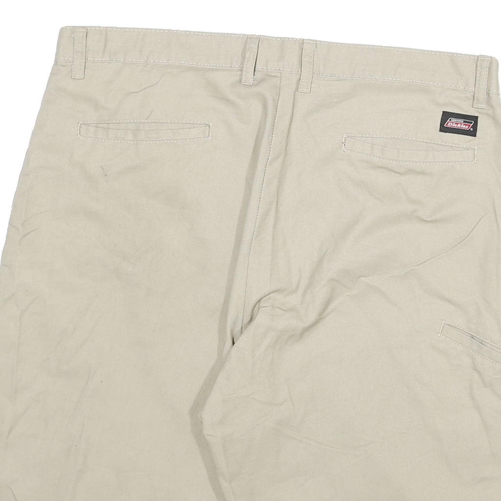 DICKIES Mens Shorts Beige Casual Plain 2XL W34 Durable Cotton Blend