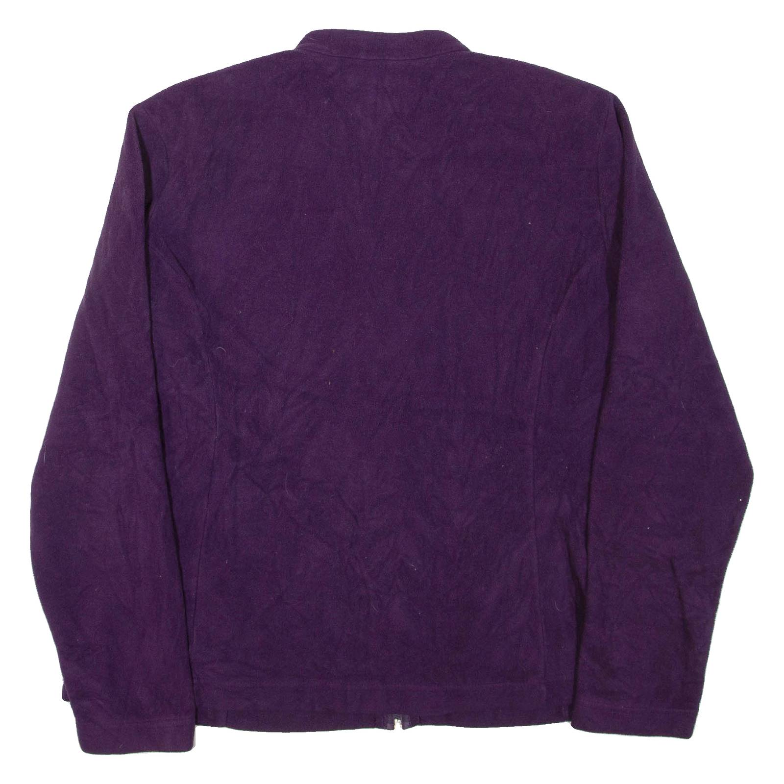 TOMMY HILFIGER Womens Fleece Jacket Purple XL