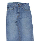 TOMMY HILFIGER Mens Jeans Blue Regular Straight Stone Wash W32 L25