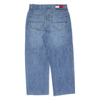 TOMMY HILFIGER Mens Jeans Blue Regular Straight Stone Wash W32 L25