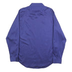 CALVIN KLEIN Mens Blue Shirt L Cotton Long Sleeve Button Closure Classic Fit