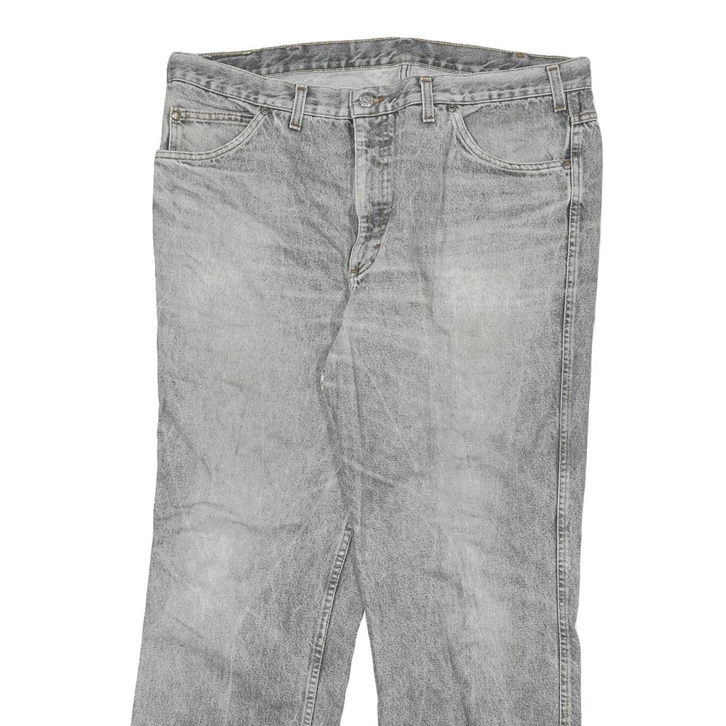 MUSTANG Mens Grey Denim Regular Fit Straight Cotton Light W38 L30 Classic Jeans