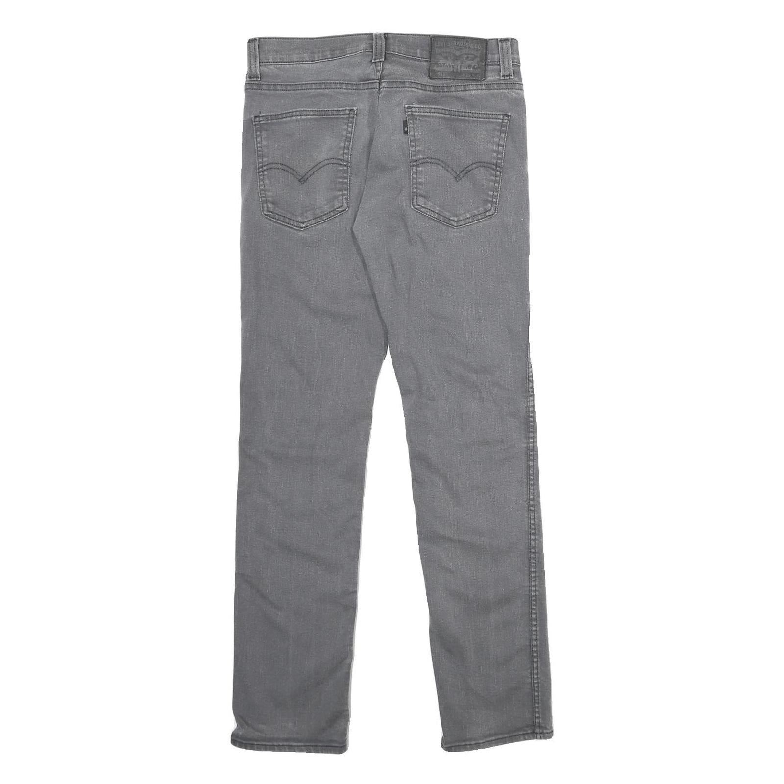 LEVI'S 511 Slim Mens Jeans Grey Cotton Blend Slim Skinny Denim W29 L32 Stretch