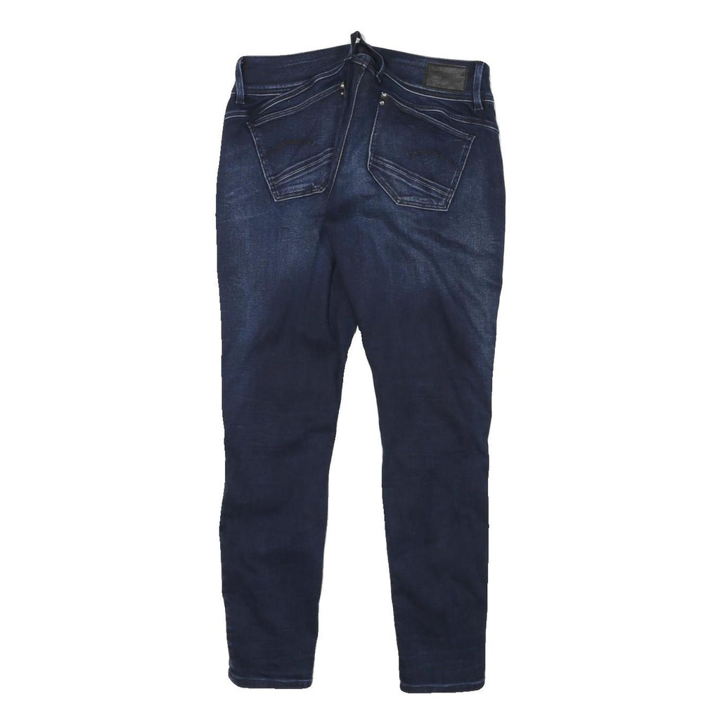 G-STAR Womens Slim Blue Denim Cotton Blend Jeans W28 L27 Zip Pockets