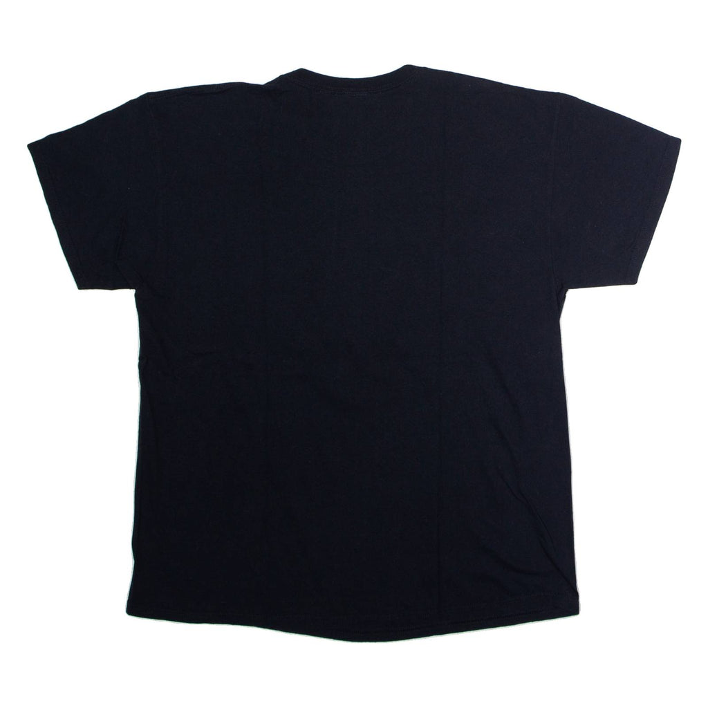 GILDAN German Dinosaur Mens T-Shirt Black Crew Neck XL