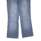 EXPLORER Womens Regular Blue Denim Light Wash Jeans W34 L32 Relaxed Fit Cotton