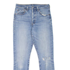 LEVI'S 501S Jeans Distressed Womens Blue Skinny Straight Stone Wash W27 L27