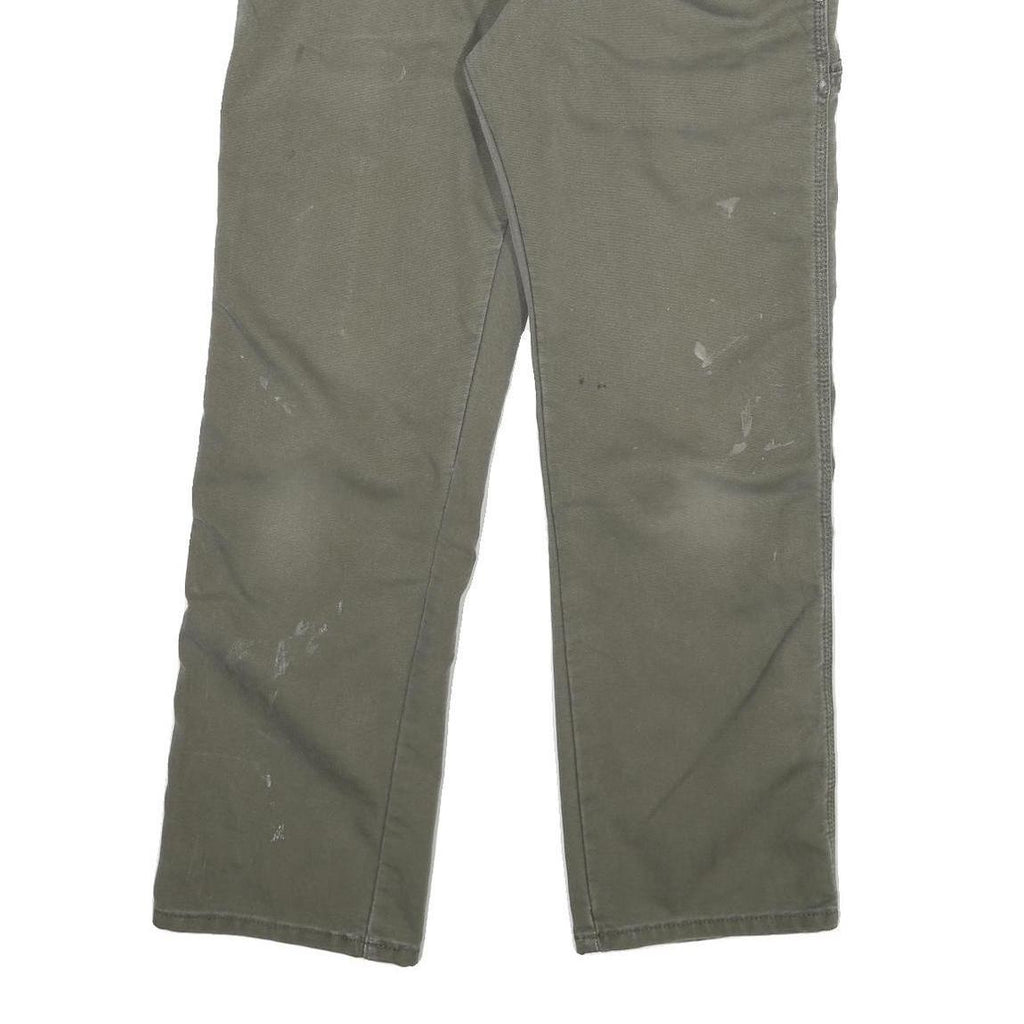 DICKIES Mens Jeans Green Regular Straight Denim W32 L28 Workwear Casual