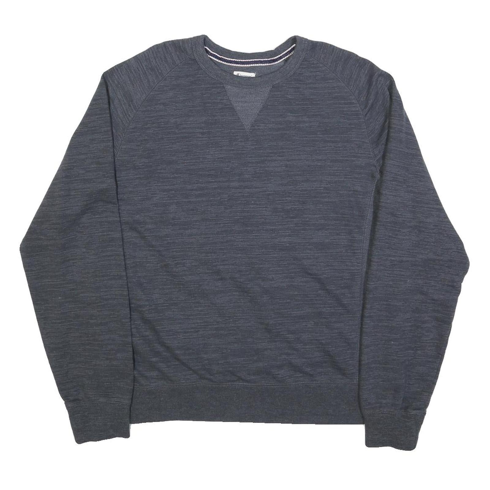 CHAMPION Mens Grey Crew Neck XL Cotton Blend Sweatshirt Pullover