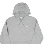 NIKE Mens Grey S Hoodie Cotton Blend Pullover Hooded Sweatshirt S
