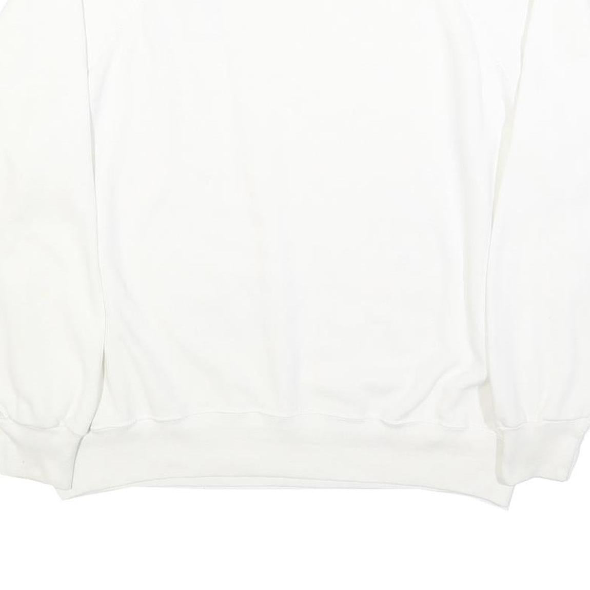 BASSETT WALKER Womens White Pullover Sweatshirt XL Abstract Hands Pattern