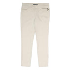 TOMMY HILFIGER Womens Cotton Blend Cream Slim Trousers W30 L28 Stylish Comfort