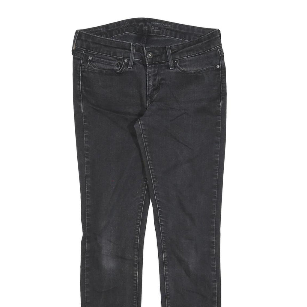 LEVI'S Womens Jeans Black Slim Skinny Denim Medium W28 L29 Stretch Cotton Blend