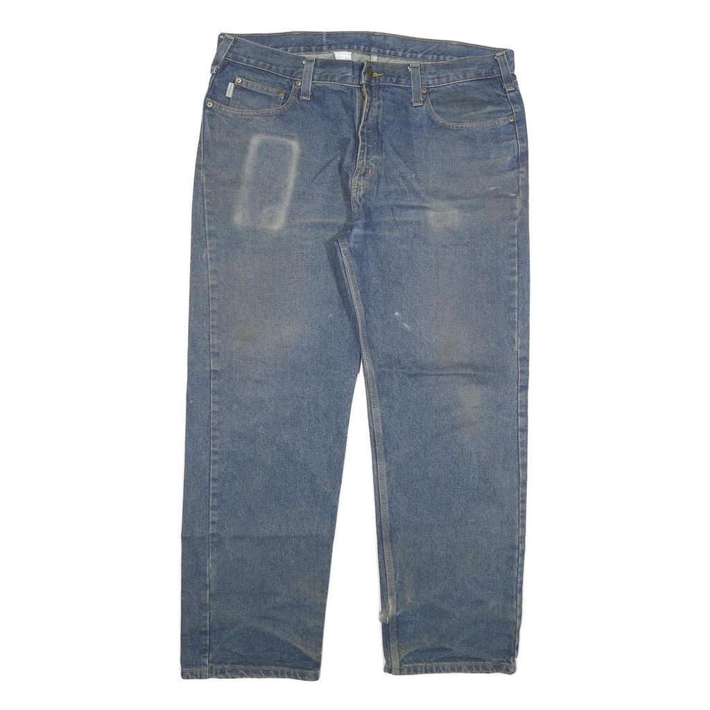 CARHARTT Mens Jeans Blue Relaxed Straight Denim Medium W40 L32 Workwear