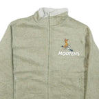 DISNEY Womens Beige Zip Jacket M Polyester Blend Bambi Cartoon Character Motif