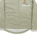 DISNEY Womens Beige Zip Jacket M Polyester Blend Bambi Cartoon Character Motif