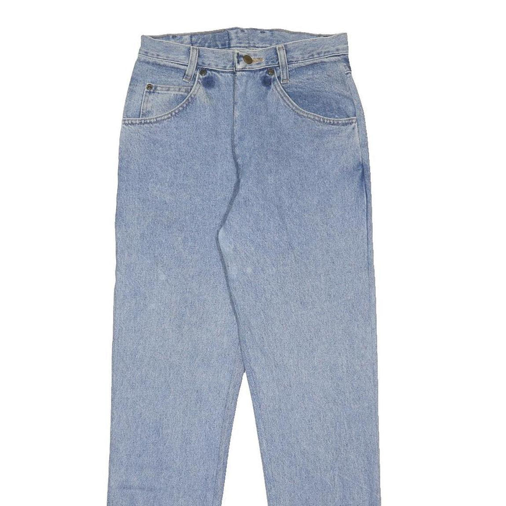WRANGLER Womens Regular Fit Blue Denim Jeans W27 L32 Classic Cotton Zip