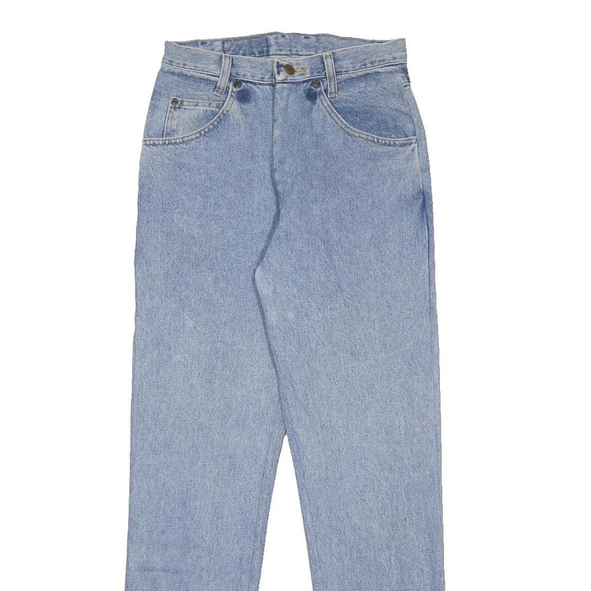 WRANGLER Womens Regular Fit Blue Denim Jeans W27 L32 Classic Cotton Zip