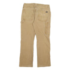 DICKIES Mens Regular Fit Beige Cotton Blend Workwear Trousers W32 L29