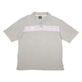 UMBRO Mens Grey Cotton Polo Shirt XL Logo Print Short Sleeve Casual