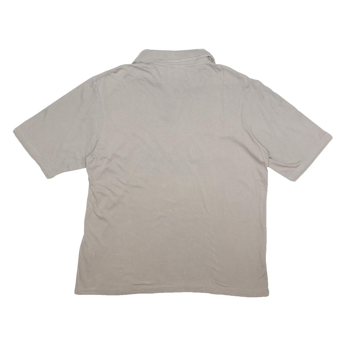 UMBRO Mens Grey Cotton Polo Shirt XL Logo Print Short Sleeve Casual