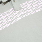 UMBRO Mens Grey Cotton Polo Shirt XL Logo Print Short Sleeve Casual