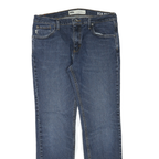 VANS Womens Jeans Blue Cotton Blend Regular Straight W34 L30 Zip Denim