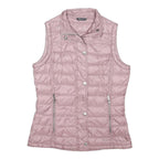 BARBOUR Womens Pink Lightweight Quilted Gilet UK 10 Polyester Blend Zip
