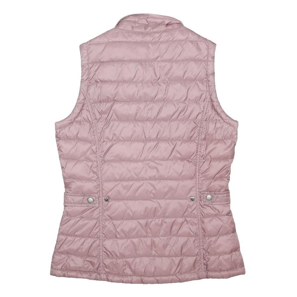 BARBOUR Womens Pink Lightweight Quilted Gilet UK 10 Polyester Blend Zip