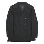 PAUL & SHARK Womens Black Classic Wool Blend Jacket M Button Double Breasted