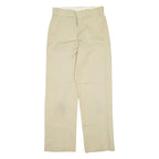 DICKIES Womens Trousers Beige Regular Straight W30 L28