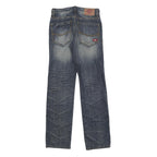 DICKIES Mens Jeans Blue Regular Straight Denim Medium W28 L32 Classic Zip