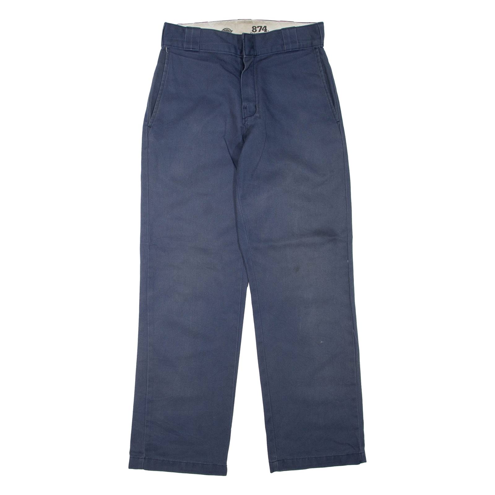 DICKIES Mens Trousers Blue Regular Straight W28 L30
