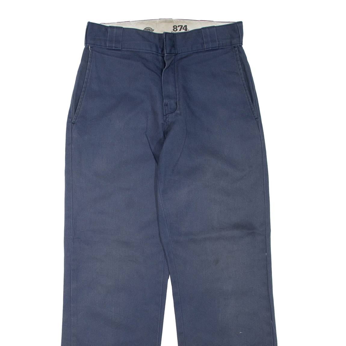 DICKIES Mens Trousers Blue Regular Straight W28 L30