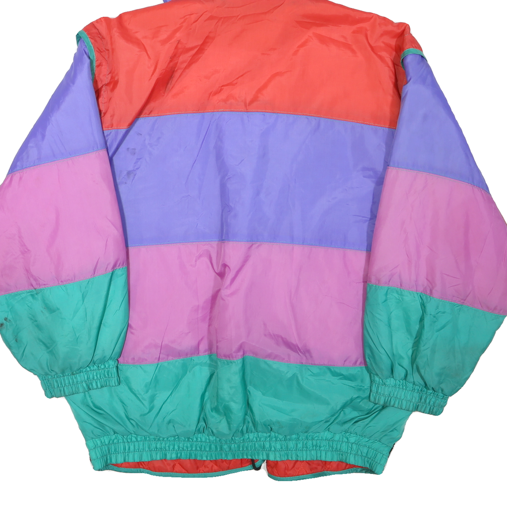 JANEVE Mens Black & Multicolour Check Hooded Zip Jacket M Polyester Blend