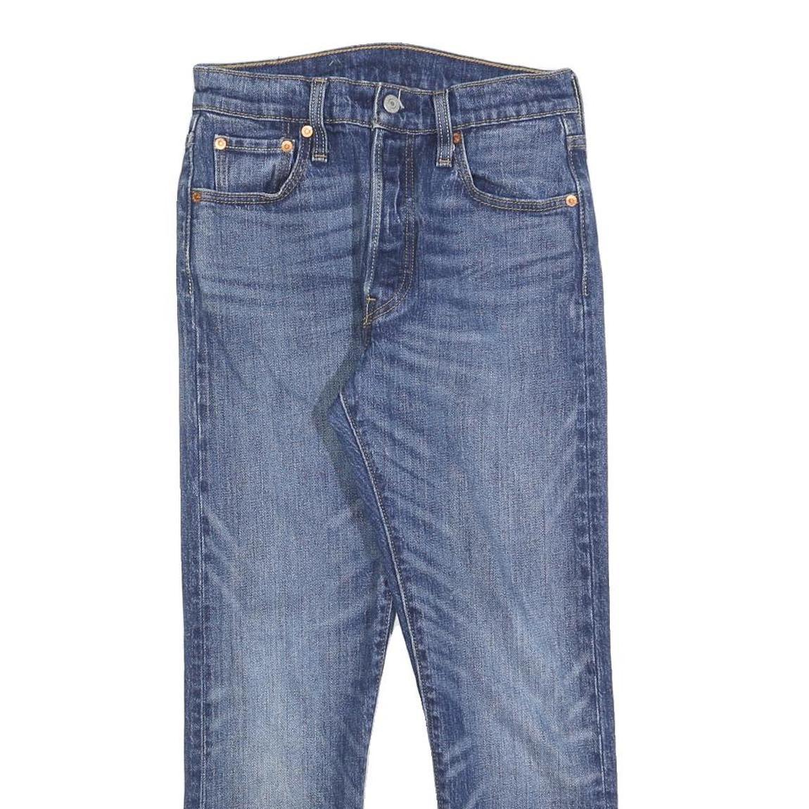 LEVI'S 501S Womens Slim Jeans Denim Medium W25 L26 Button Cotton Blend