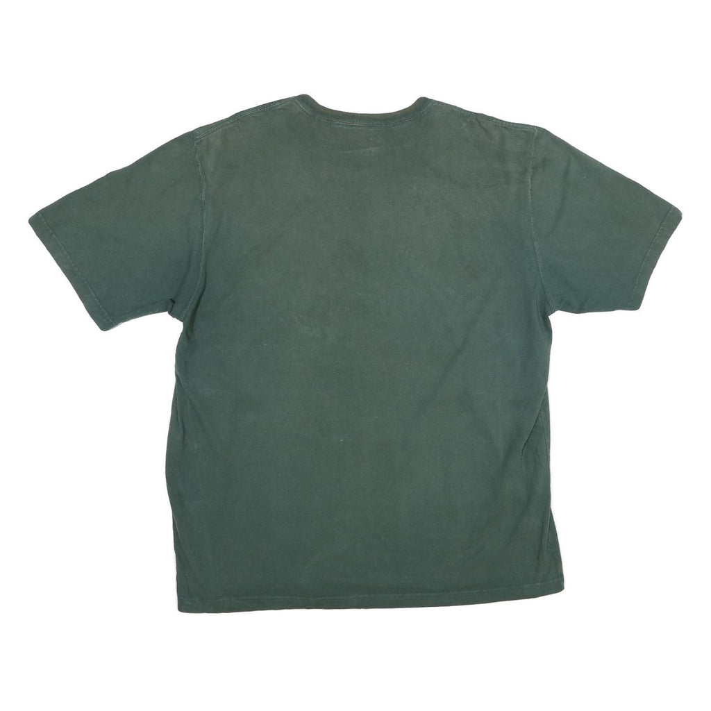 CARHARTT Mens Green Pocket T-Shirt 2XL Short Sleeve Crew Neck Workwear
