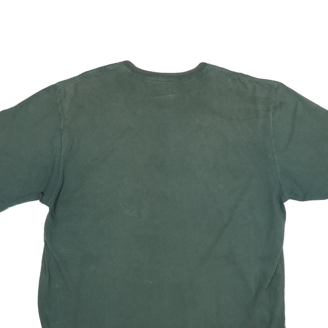 CARHARTT Mens Green Pocket T-Shirt 2XL Short Sleeve Crew Neck Workwear