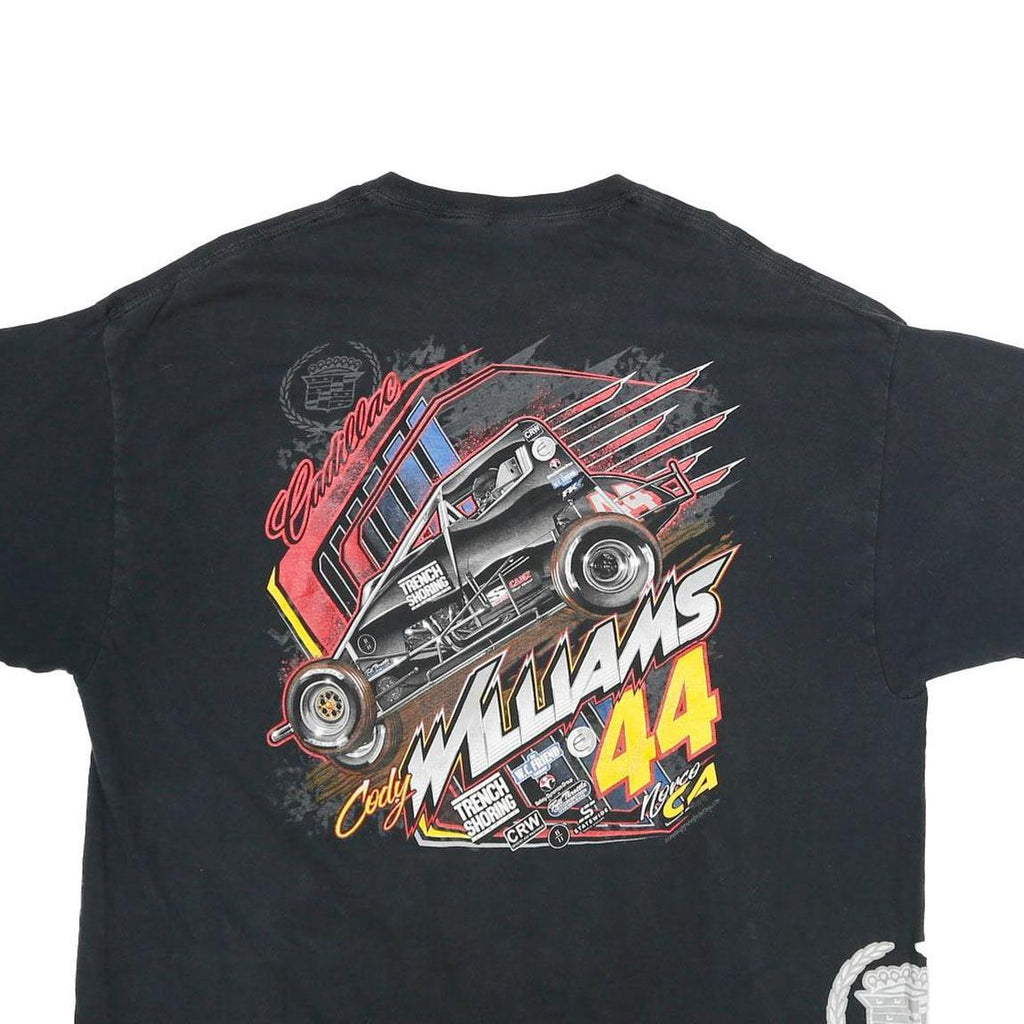 GILDAN Mens Black Cody Williams 44 Graphic T-Shirt 2XL Short Sleeve Crew Neck