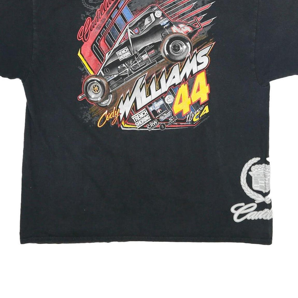 GILDAN Mens Black Cody Williams 44 Graphic T-Shirt 2XL Short Sleeve Crew Neck