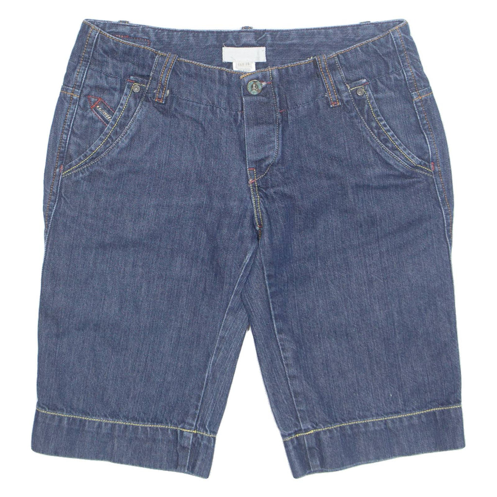 DIESEL Womens Denim Shorts Blue Relaxed S W28